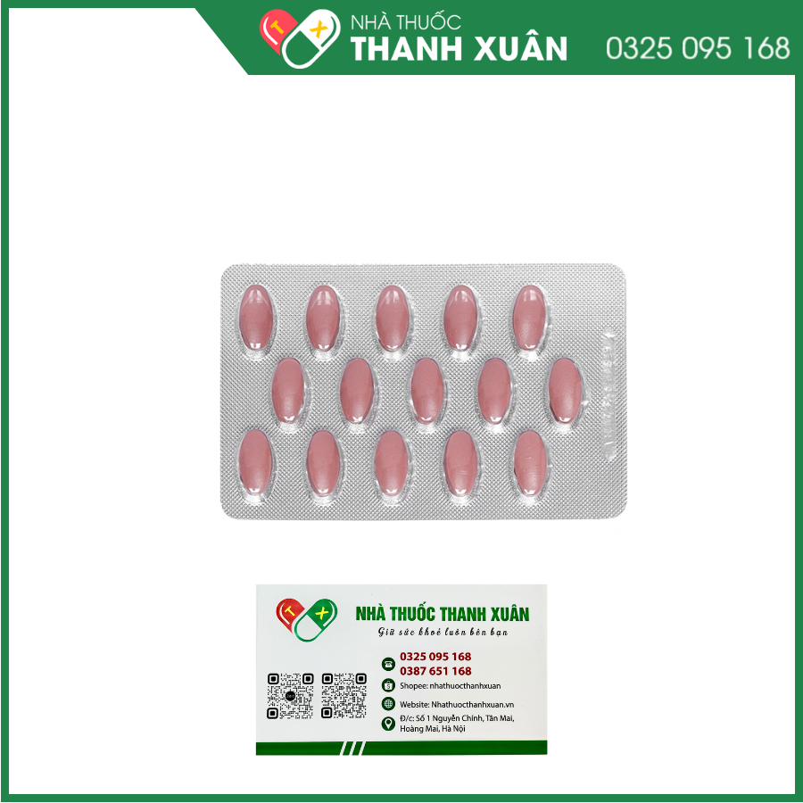 Hasanflon 500 điều trị triệu chứng suy giãn tĩnh mạch, trĩ